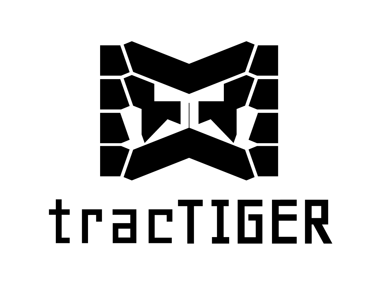 tracTIGER Logo Concept - Black on White