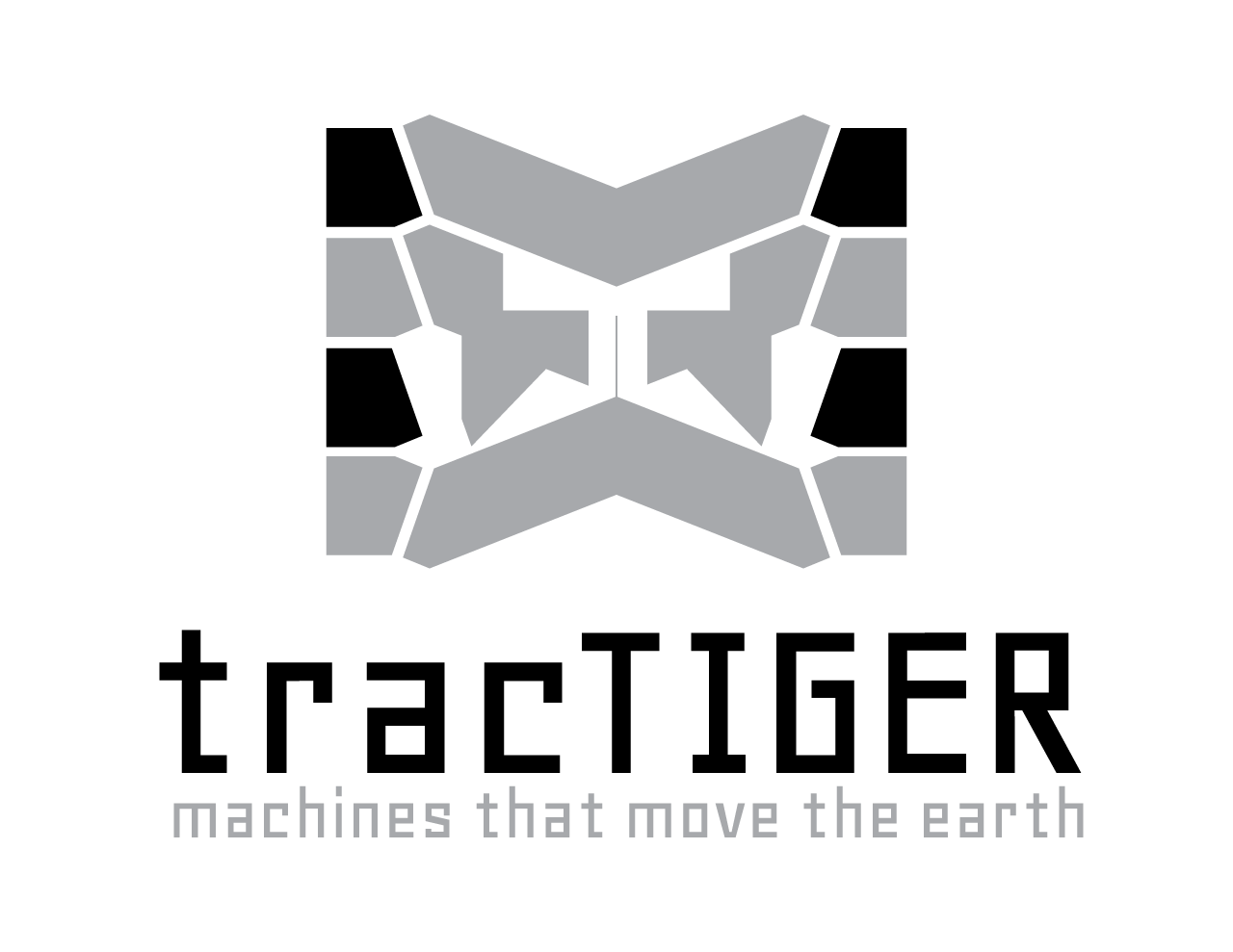 tracTIGER Logo Concept - Two Tone with Tagline